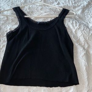 Black Brandy Melville crop tank size fits all